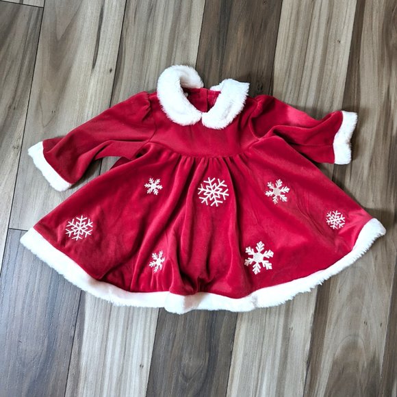 Teddy's Choice Baby 4-Piece Santa Little Helper Baby Red Dress Christmas… - Picture 2 of 7